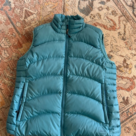 REI Jackets & Blazers - REI Teal Puffy Down Vest